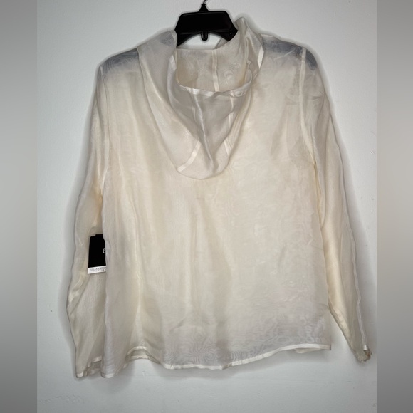 VALERIE STEVENS PURE SILK SHEER HOODIE - Picture 5 of 8